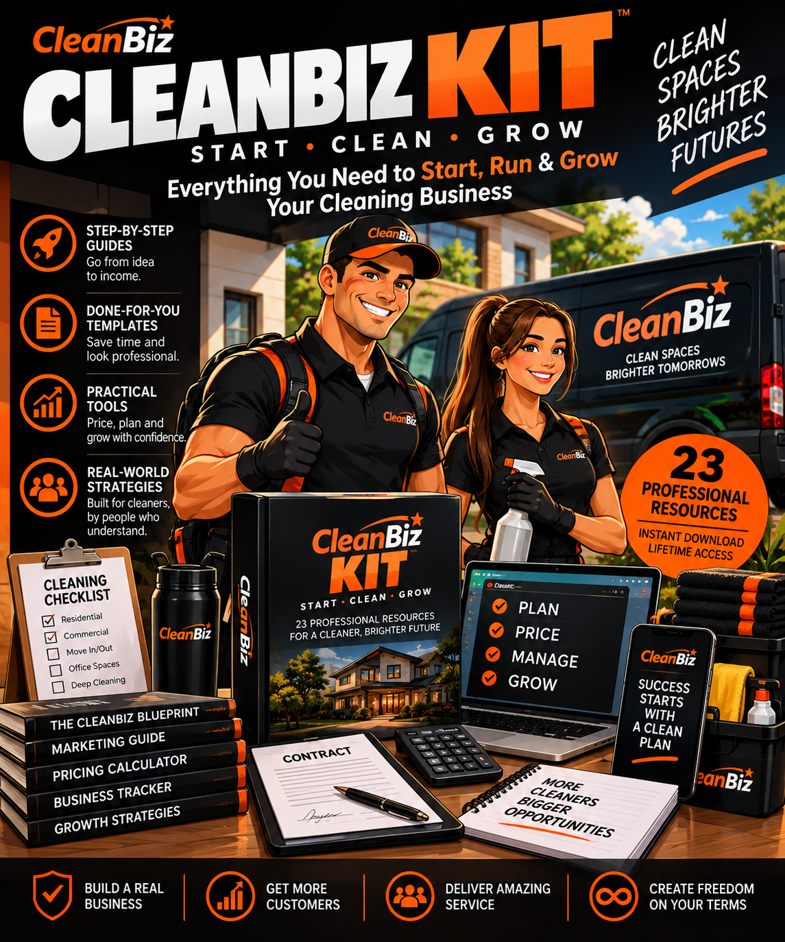 CleanBiz Kit digital cleaning business toolkit
